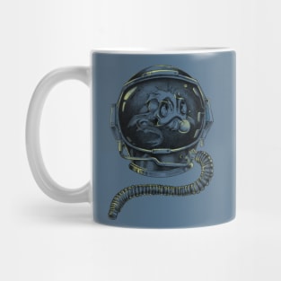 Fish in a diving helmet. Mug